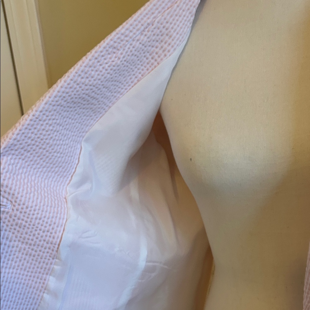 Anne Klein Pink Seersucker Blazer - Picture 6 of 10